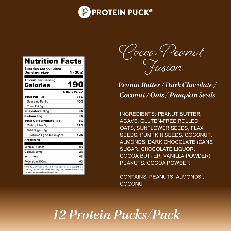 Cocoa Peanut Fusion Mini (Peanut Butter, Chocolate) (12 - 1.34oz Bars)